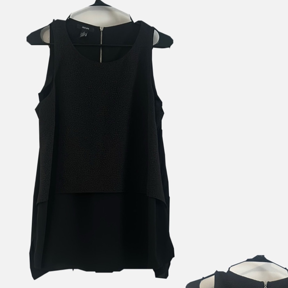 Alfani Black Halter High Low Dress